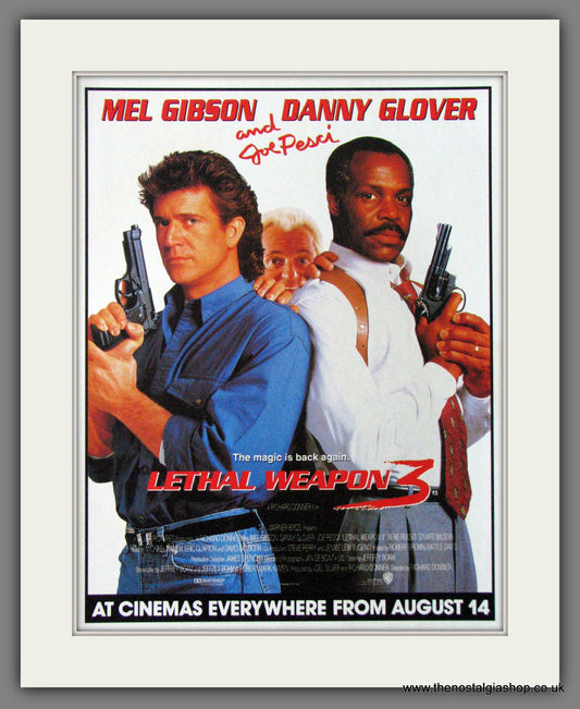 Lethal Weapon 3. Mel Gibson. Original Advert 1992 (ref AD53615)