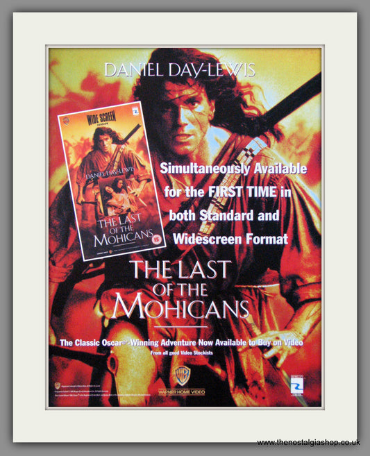 Last Of The Mohicans. Original Advert 1993 (ref AD53620)
