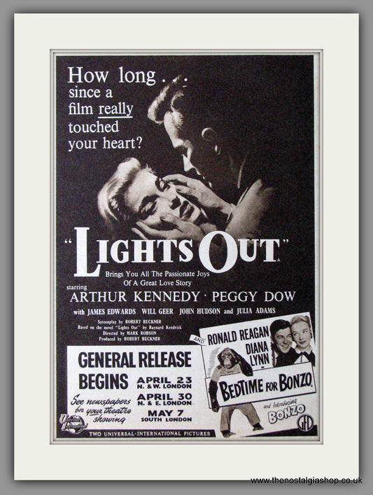 Lights Out. Original Advert 1951 (ref AD53623)