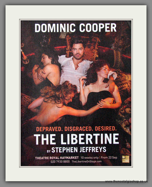 Libertine (The). Dominic Cooper. Original Advert 2017 (ref AD53626)