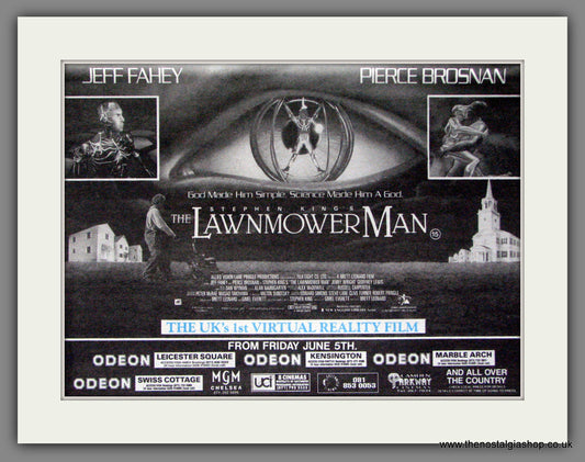 Lawnmower Man. Original Advert 1992 (ref AD53628)