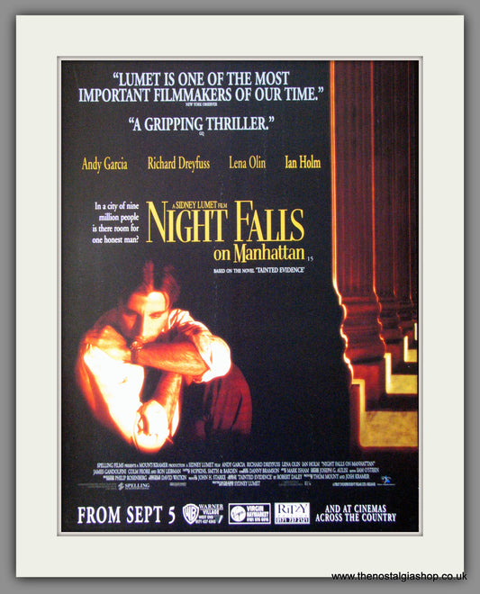 Night Falls On Manhattan. Andy Garcia. Original Advert 1997 (ref AD53754)