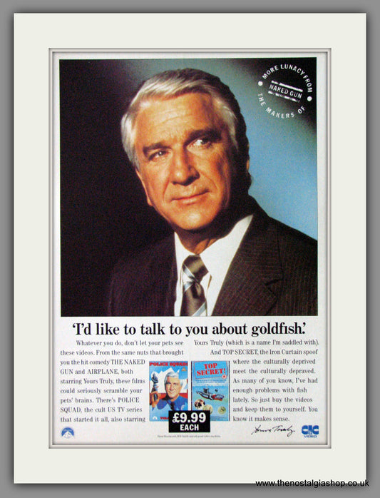 Leslie Neilsen Police Squad. 1988 Original Advert (ref AD53758)