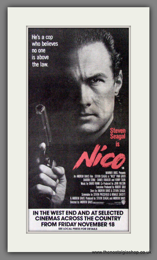 Nico. 1988 Original Advert (ref AD53785)
