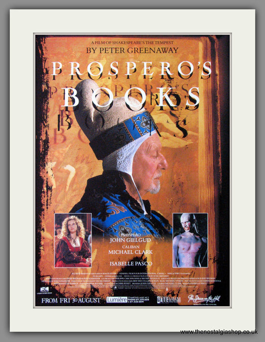 Prospero's Books. 1991 Original Advert (ref AD53800)