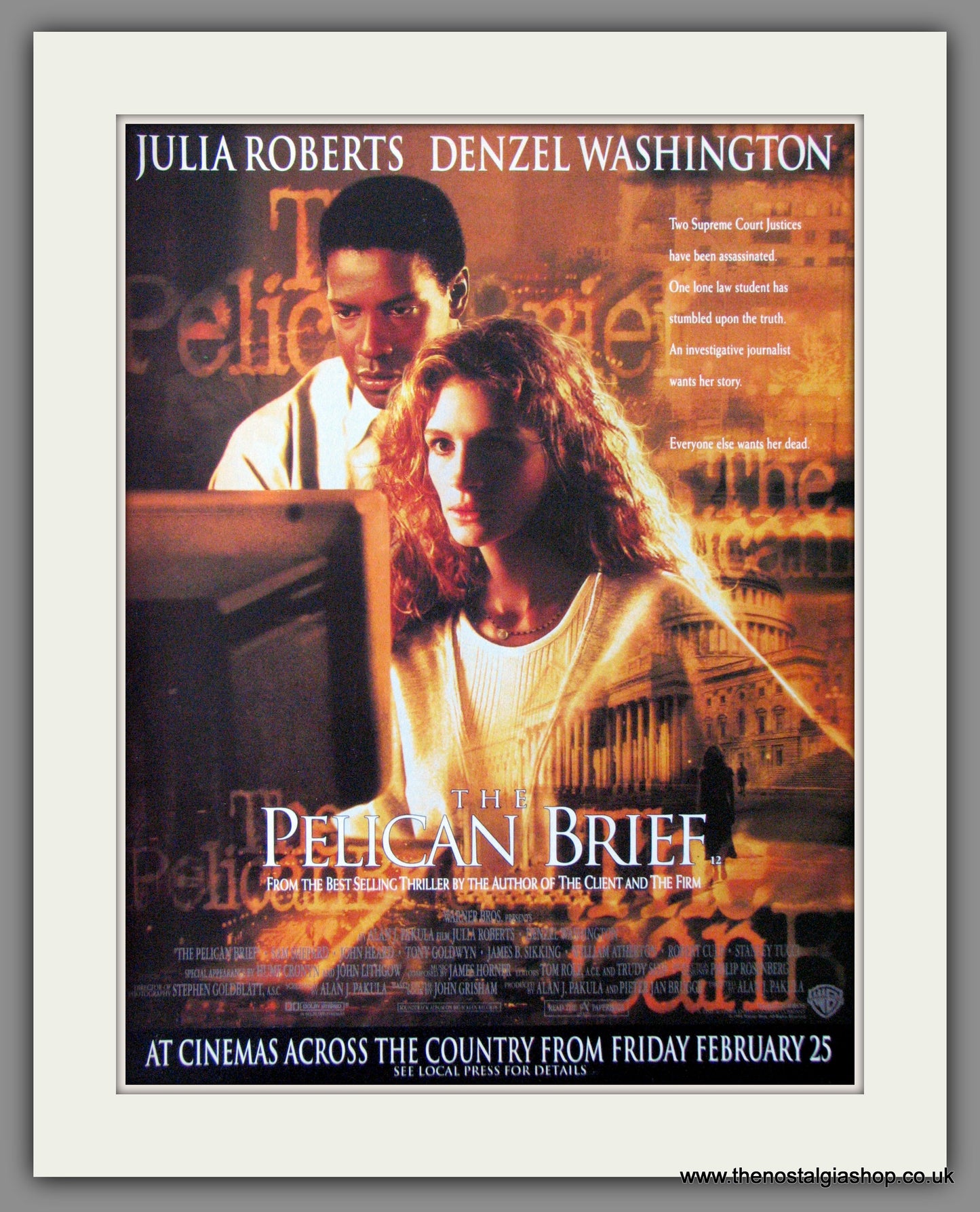 The Pelican Brief. 1994 Original Advert (ref AD53924)