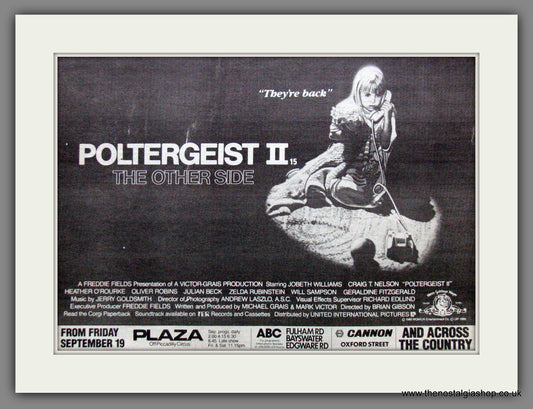 Poltergeist II. 1986 Original Advert (ref AD53941)