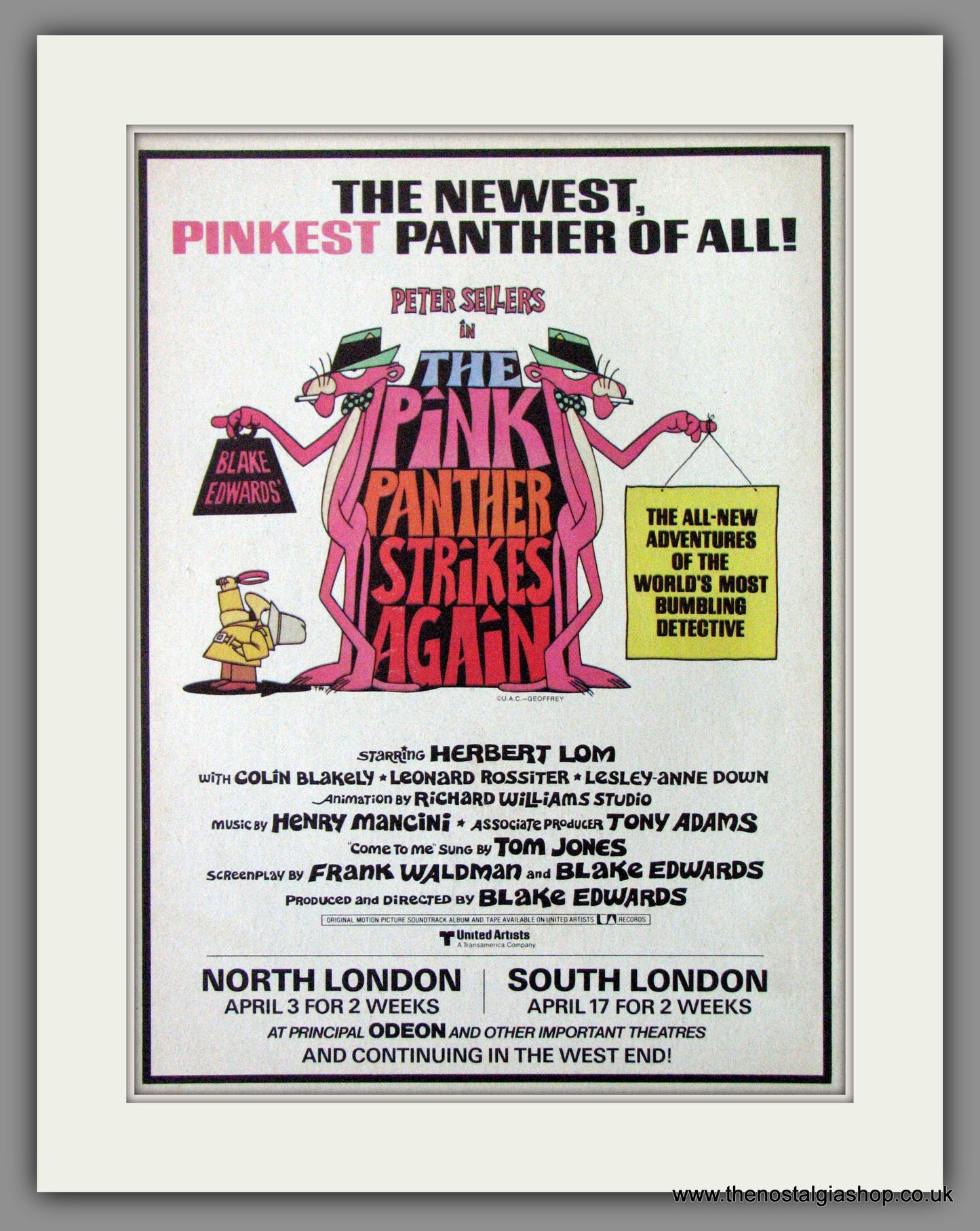 The Pink Panther Strikes Again. 1977 Original Advert (ref AD54013)