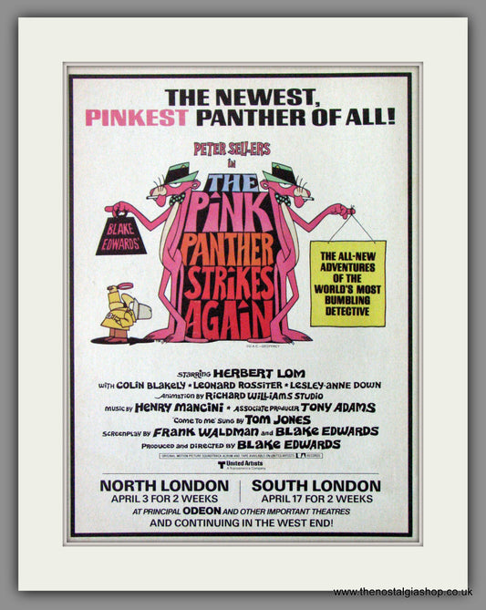 The Pink Panther Strikes Again. 1977 Original Advert (ref AD54013)