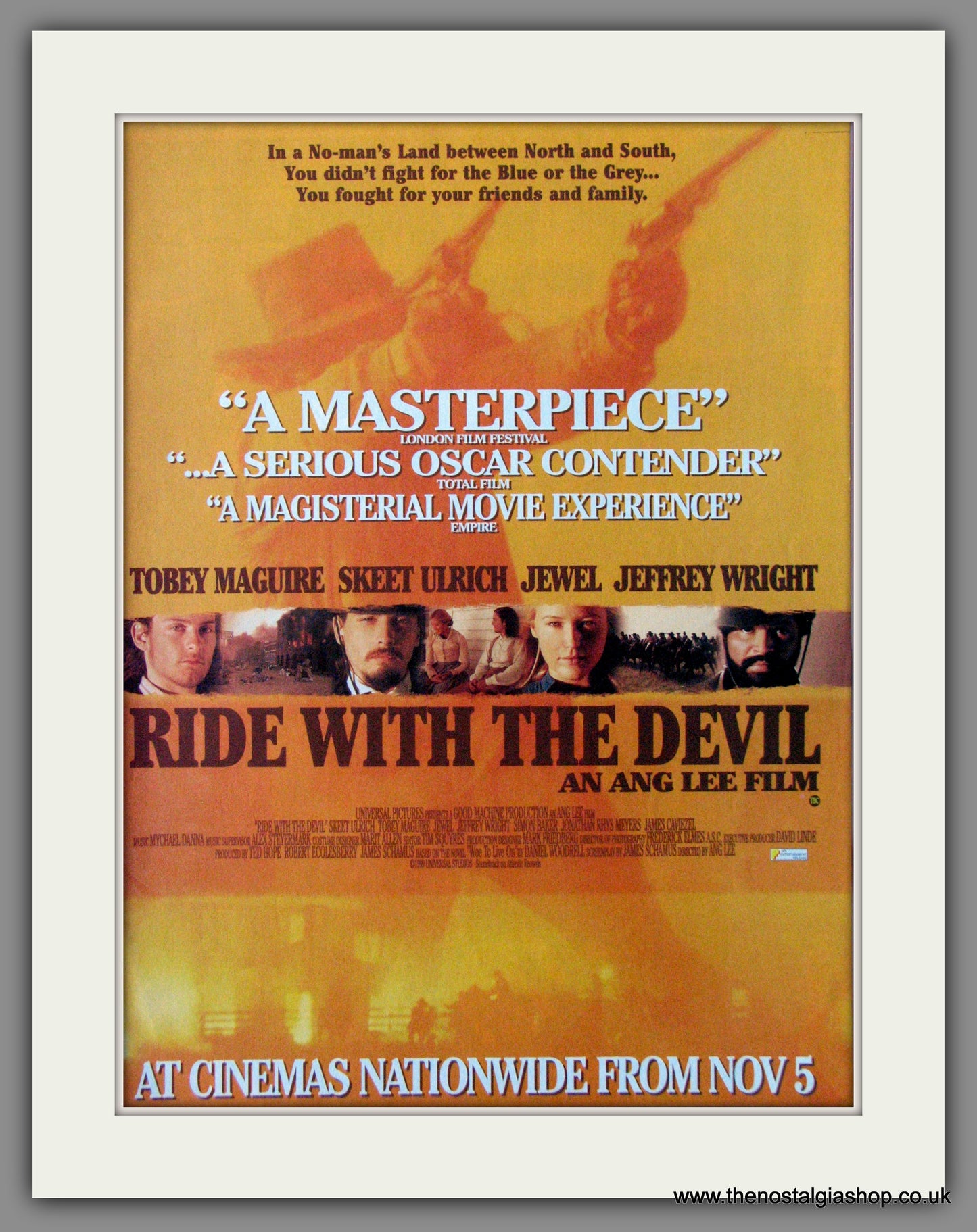 Ride With The Devil. 1999 Original Advert (ref AD54019)