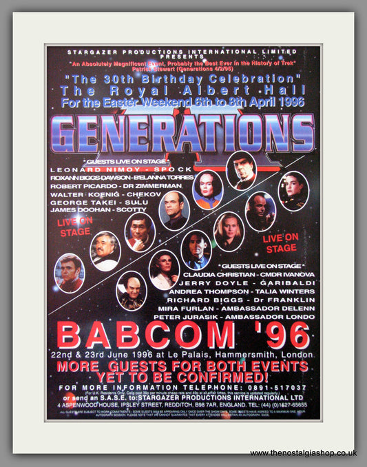 Generations Babcom '96. 1996 Original Advert (ref AD54085)