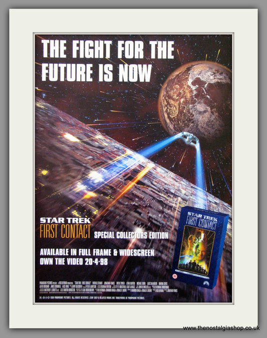 Star Trek First Contact. 1998 Original Advert (ref AD54088)