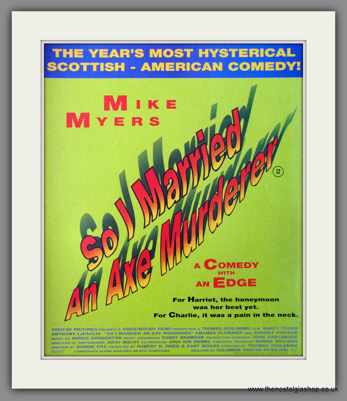 So I Married An Axe Murderer. 1993 Original Advert (ref AD54091)