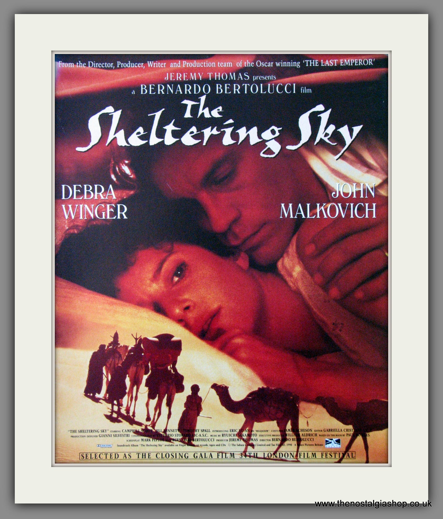 The Sheltering Sky. 1990 Original Advert (ref AD54150)