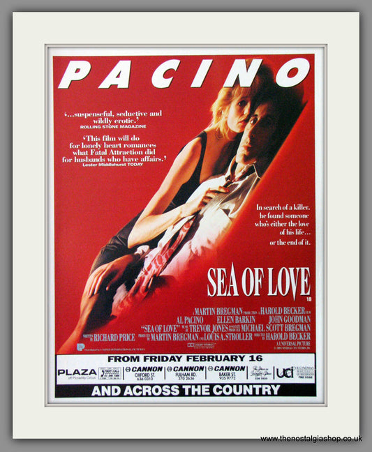 Sea Of Love. 1989 Original Advert (ref AD54158)