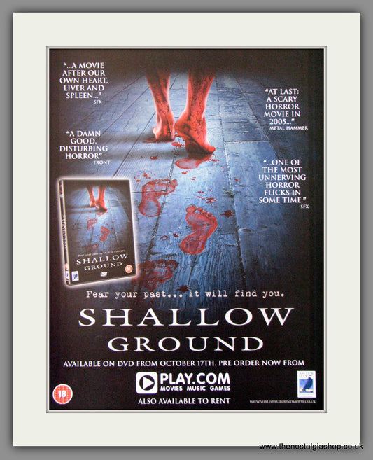 Shallow Ground. 2005 Original Advert (ref AD54160)