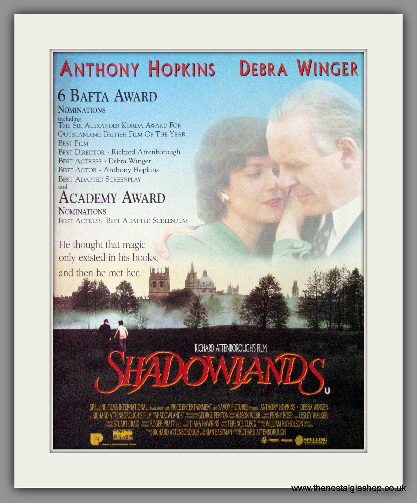 Shadowlands. 1994 Original Advert (ref AD54201)
