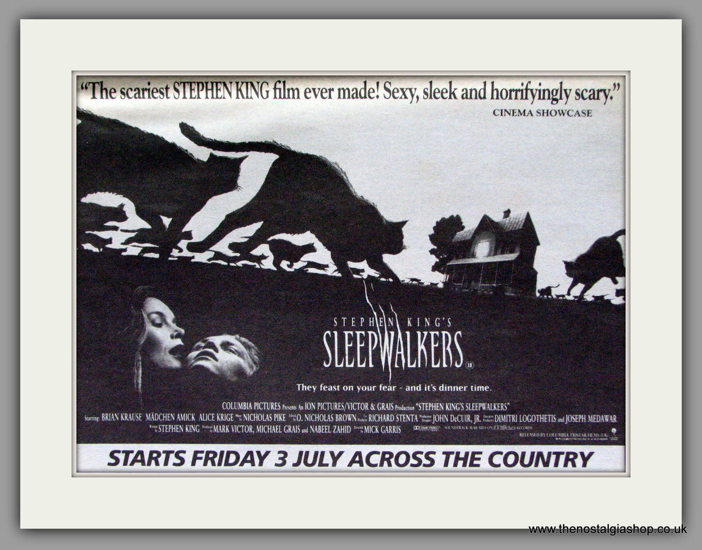 Sleep Walkers. 1992 Original Advert (ref AD54272)