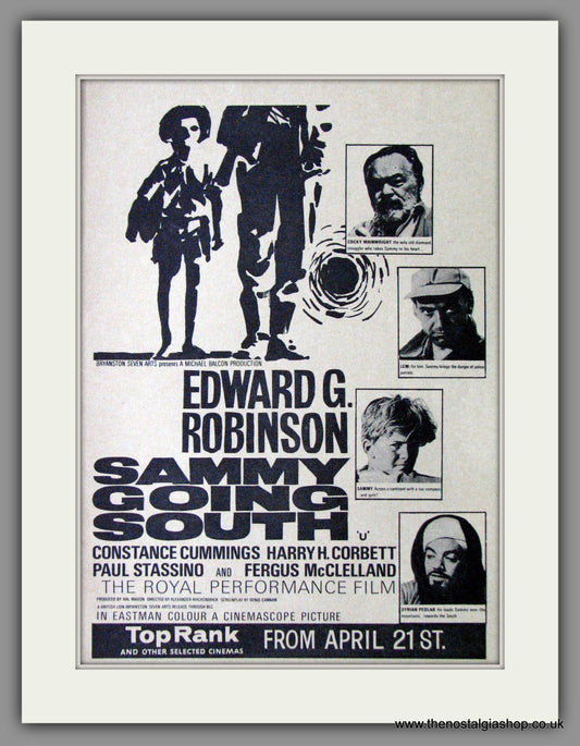 Sammy Going South. 1963 Original Advert (ref AD54274)