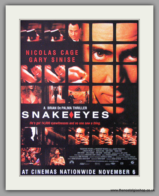 Snake Eyes. 1998 Original Advert (ref AD54275)
