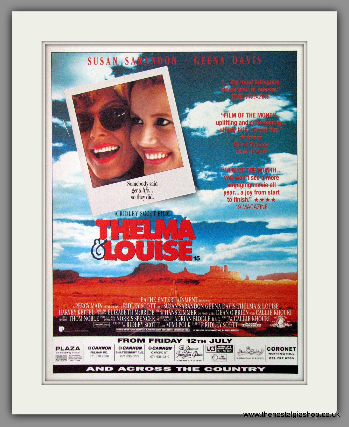 Thelma & Louise. 1991 Original Advert (ref AD54285)