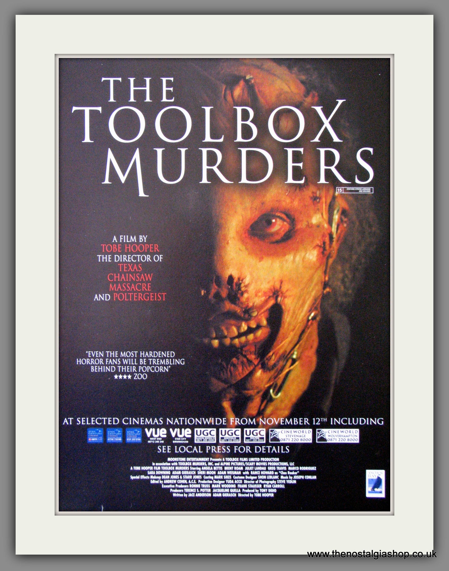 The Toolbox Murders. 2005 Original Advert (ref AD54287)