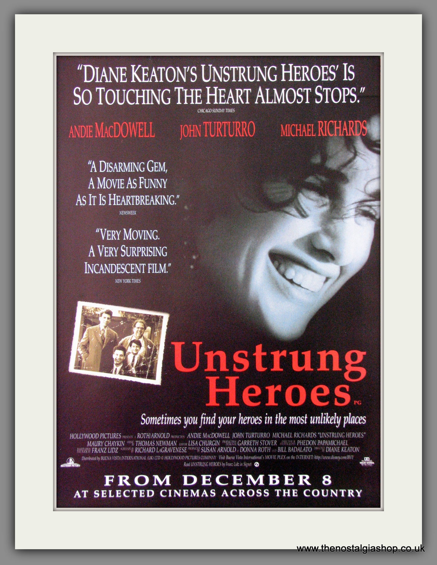 Unstrung Heroes. 1995 Original Advert (ref AD54317)