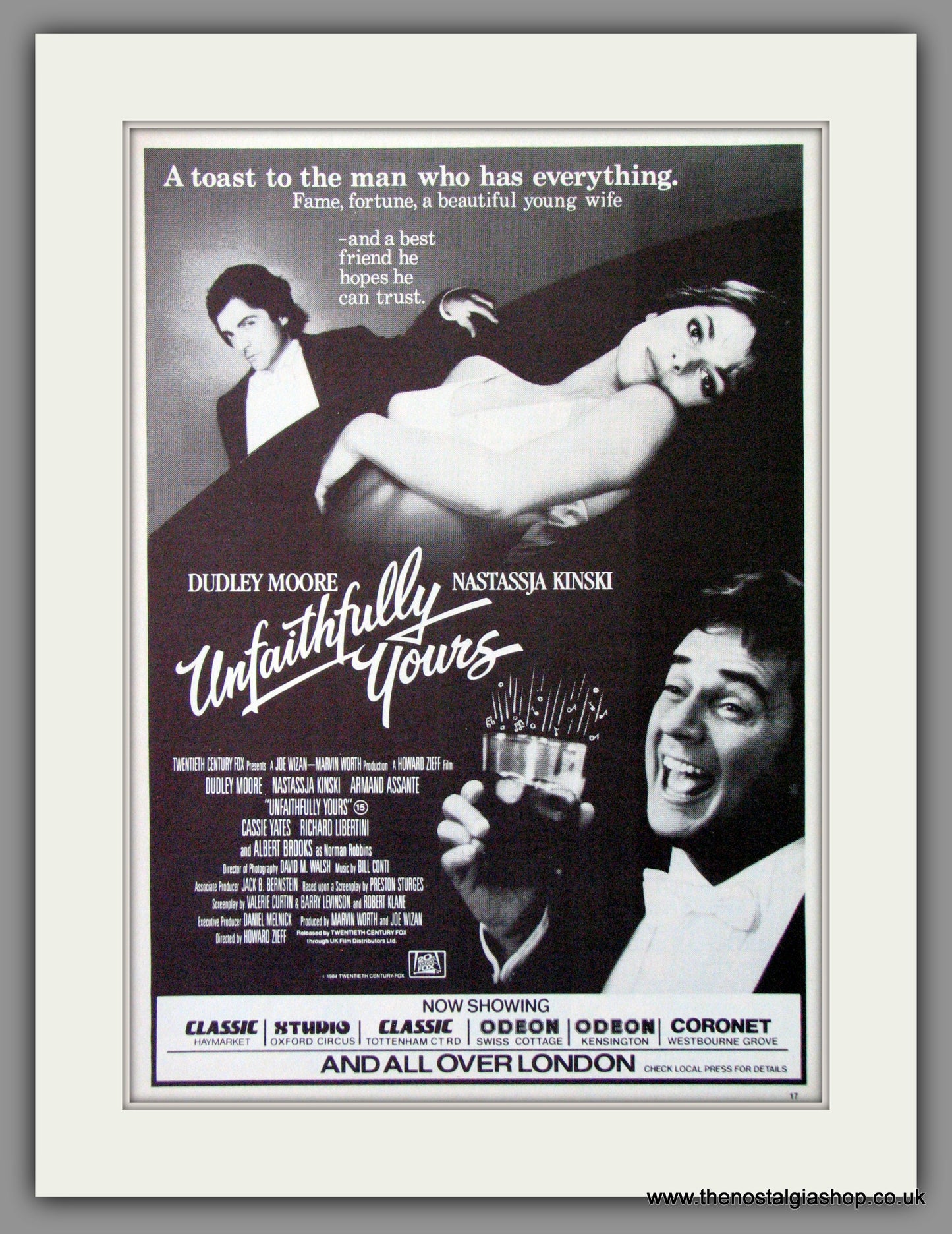 Unfaithfully Yours. 1984 Original Advert (ref AD54320)