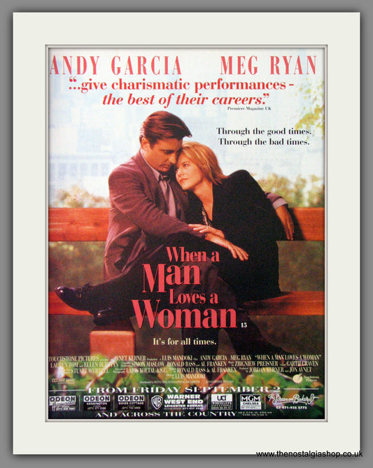 When A Man Loves A Woman. 1994 Original Advert (ref AD54327)