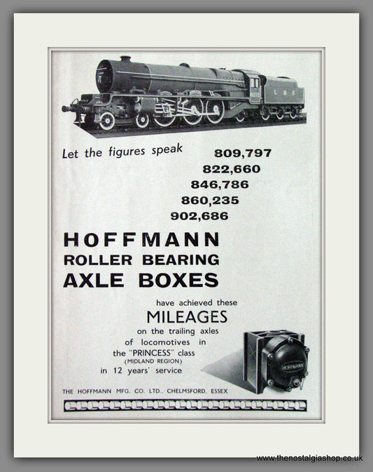 Hoffmann Axle Boxes in the Princess Locomotive Class. Original Advert 1948 (ref AD53117)