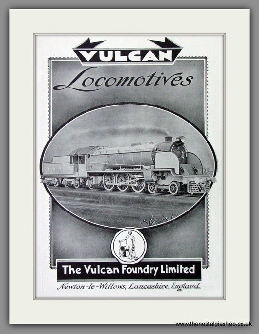 Vulcan locomotives. Original Advert 1933 (ref AD53202)