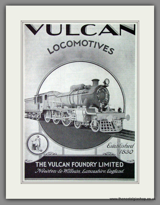 Vulcan locomotives. Original Advert 1933 (ref AD53203)