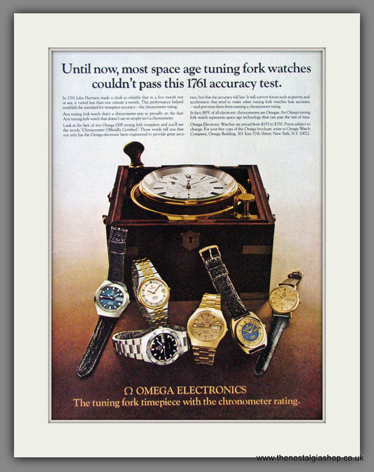 Omega Electronic Watches. Original Advert 1973 (ref AD53395)