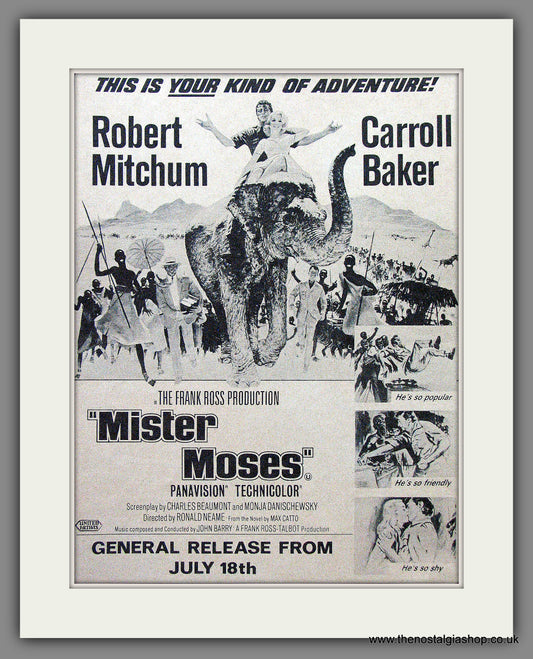 Mister Moses. Original Advert 1965 (ref AD53527)