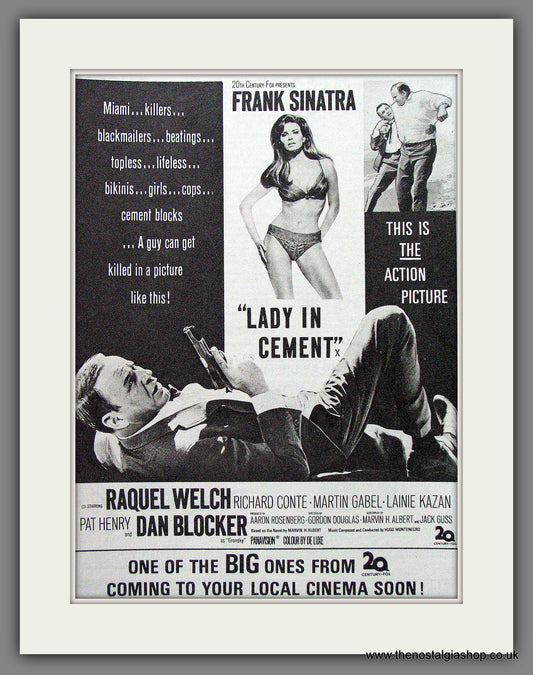 Lady In Cement. Raquel Welch. Original Advert 1969 (ref AD53530)