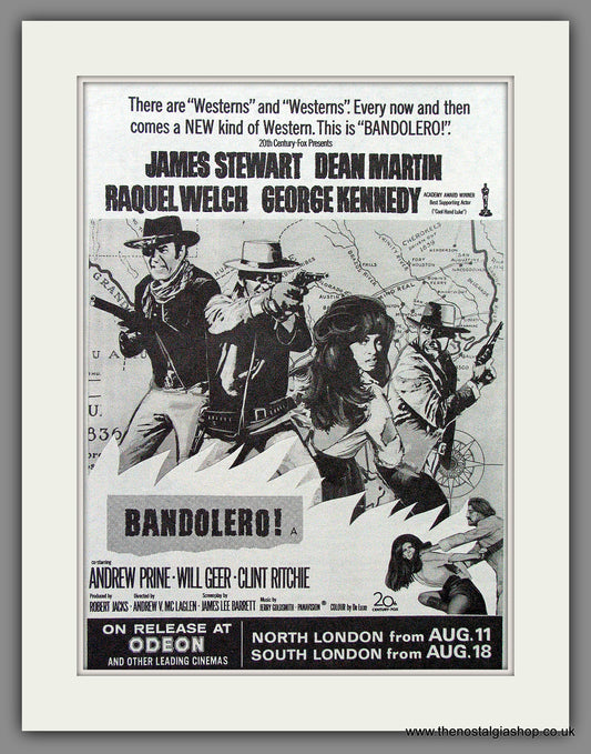 Bandolero! Raquel Welch. Original Advert 1968 (ref AD53536)