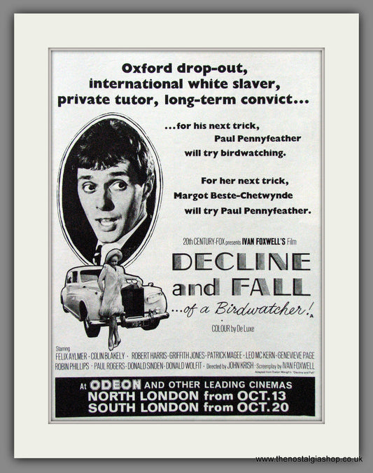 Decline And Fall of A Birdwatcher. Original Advert 1968 (ref AD53635)