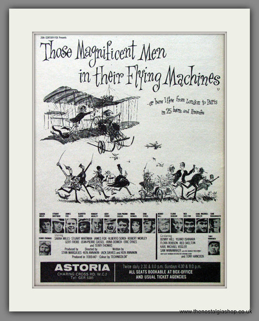 Those Magnificent Men In Their Flying Machines. 1965 Original Advert (ref AD53681)