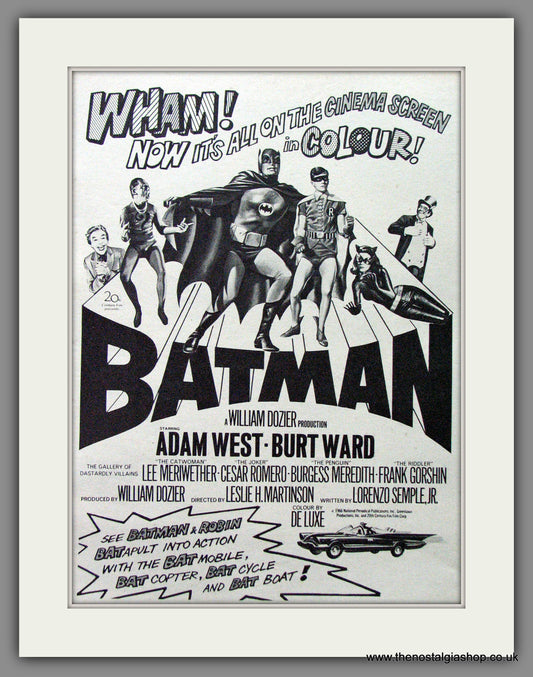Batman. Adam West. Original Advert 1967 (ref AD53659)