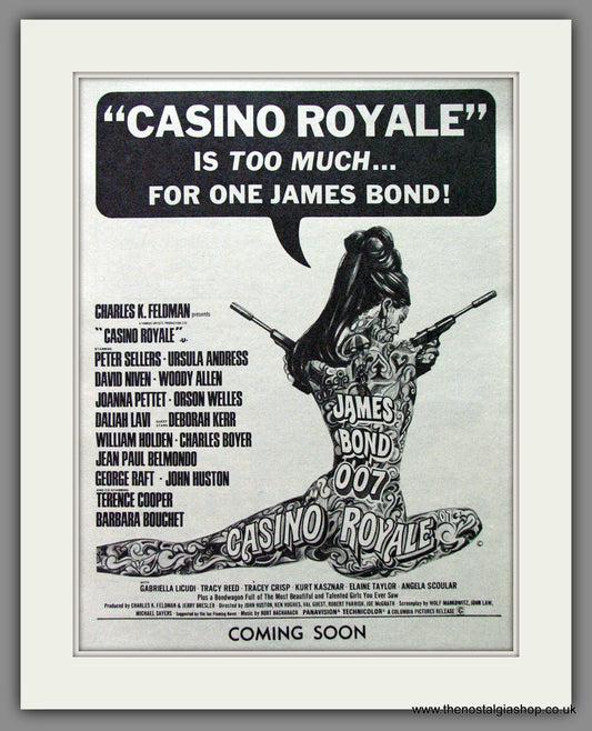 Casino Royal. James Bond. Peter Sellers, David Niven. 1967 Original Advert (ref AD53687)
