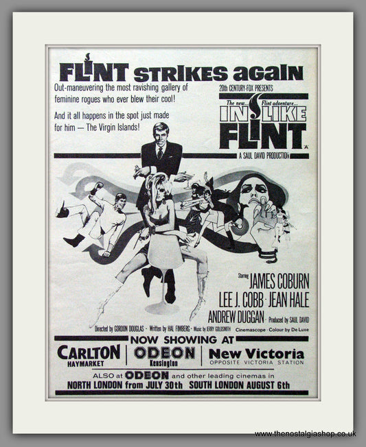 In Like Flint. James Coburn. 1967 Original Advert (ref AD53690)