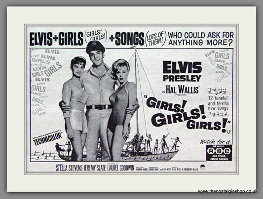 Elvis Presley. Girls! Girls! Girls!  1963 Original Advert (ref AD53698)