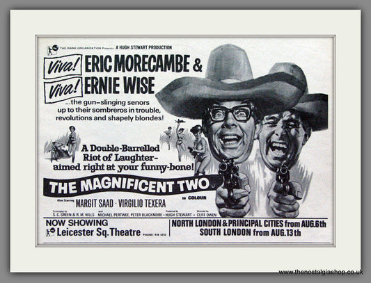 The Magnificent Two. Morecambe And Wise. 1967 Original Advert (ref AD53703)