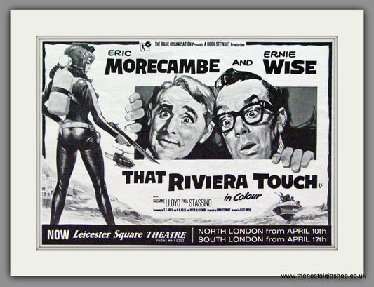 That Riviera Touch. Morecambe And Wise. 1966 Original Advert (ref AD53704)