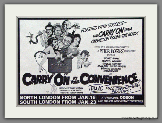 Carry On At Your Convenience. 1972 Original Advert (ref AD53706)