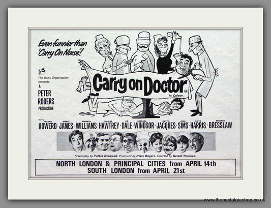 Carry On Doctor. 1968 Original Advert (ref AD53713)
