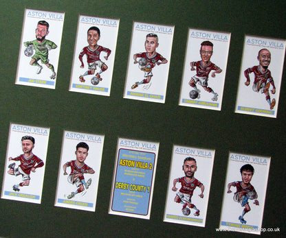 Aston Villa Championship Play-off Winners 2019 Football Card Set