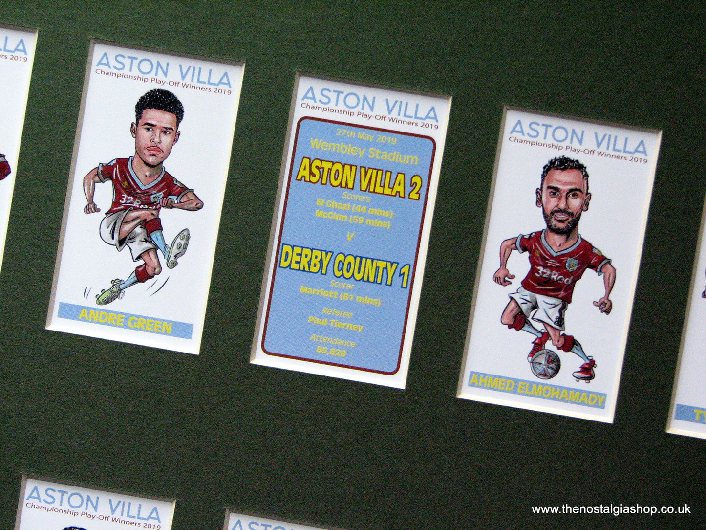 Aston Villa Championship Play-off Winners 2019 Football Card Set