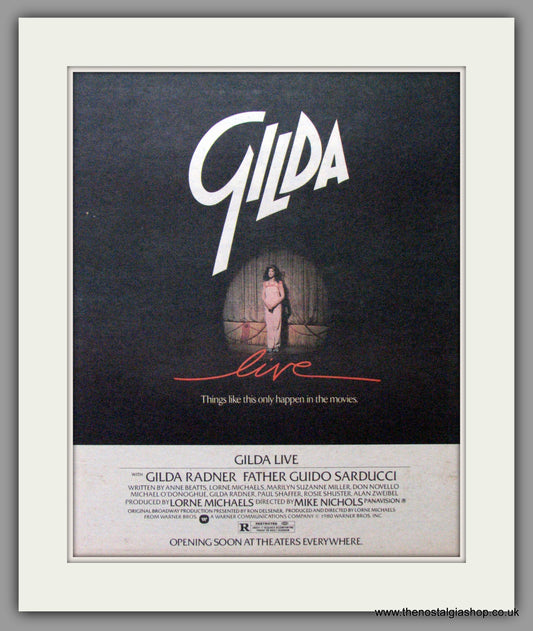 Gilda Live. Original Advert 1980 (ref AD11469)