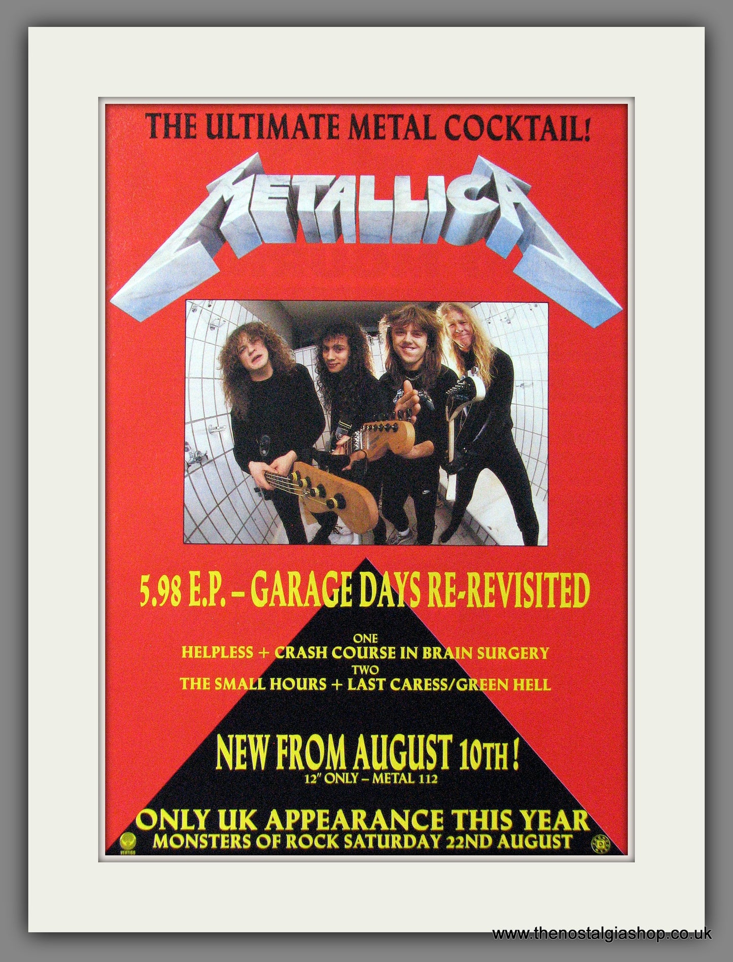 Metallica. Garage Days Re-Visited. 1987 Original Advert (ref AD53949)